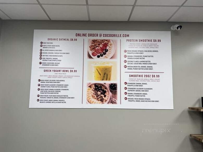 Cafe Coco - Philadelphia, PA menu_pic