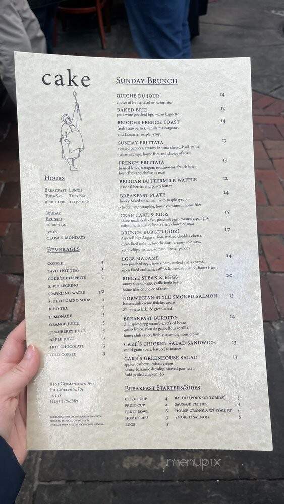 Cake - Philadelphia, PA menu_pic