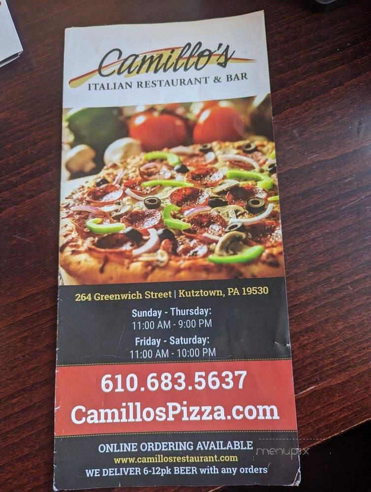 Camillo's Italian Restaurant - Kutztown, PA