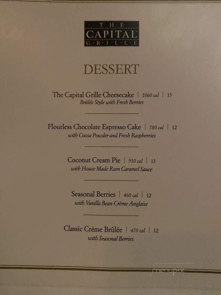 Capital Grille - Philadelphia, PA menu_pic