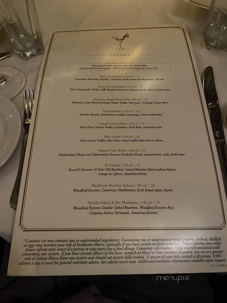 Capital Grille - Philadelphia, PA menu_pic