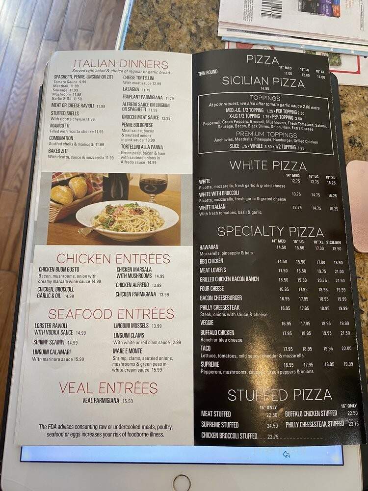 Carini's Italian Restaurant - Blue Ball, PA menu_pic