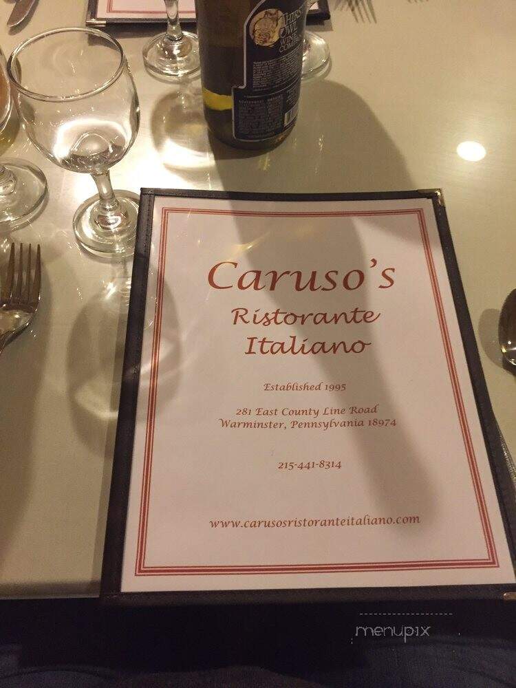 Caruso's Ristorante Italiano - Hatboro, PA menu_pic