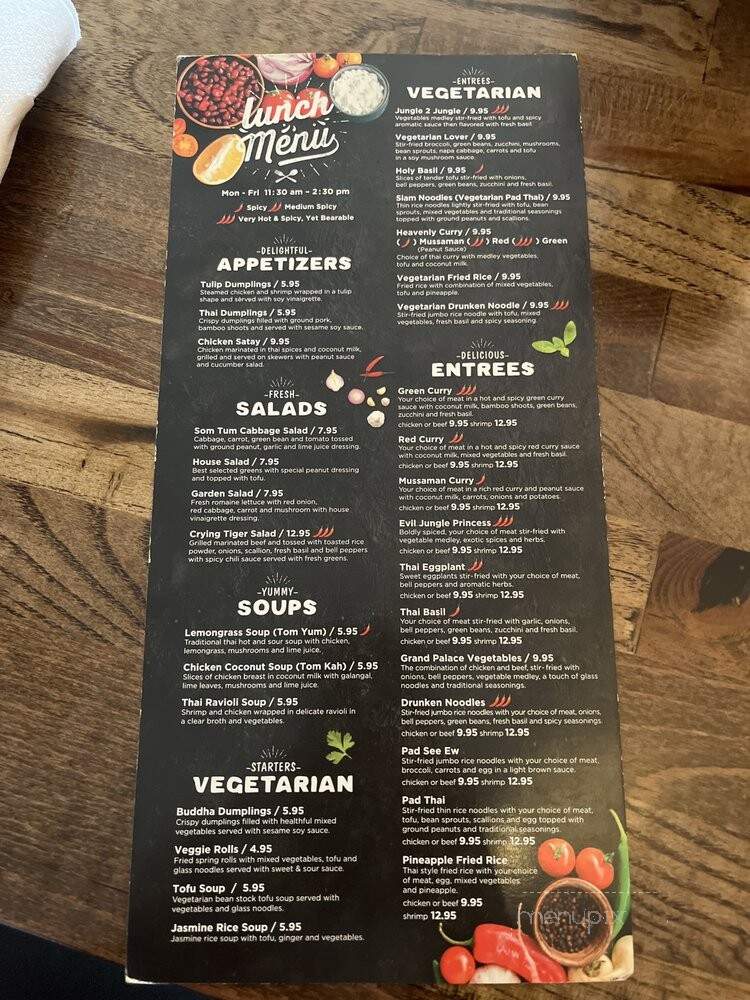 Chiagmai Restaurant - Conshohocken, PA menu_pic