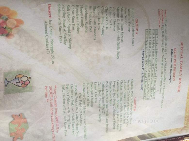 Chung Sing Restaurant - Ardmore, PA menu_pic