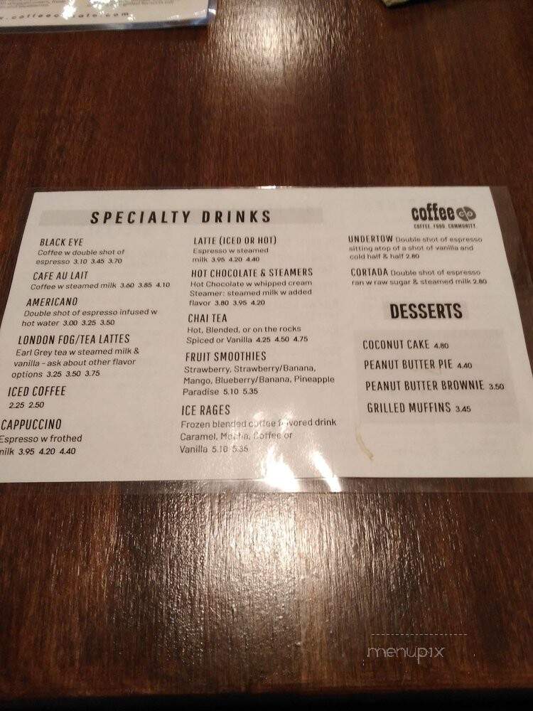 Coffee Co - Lancaster, PA menu_pic