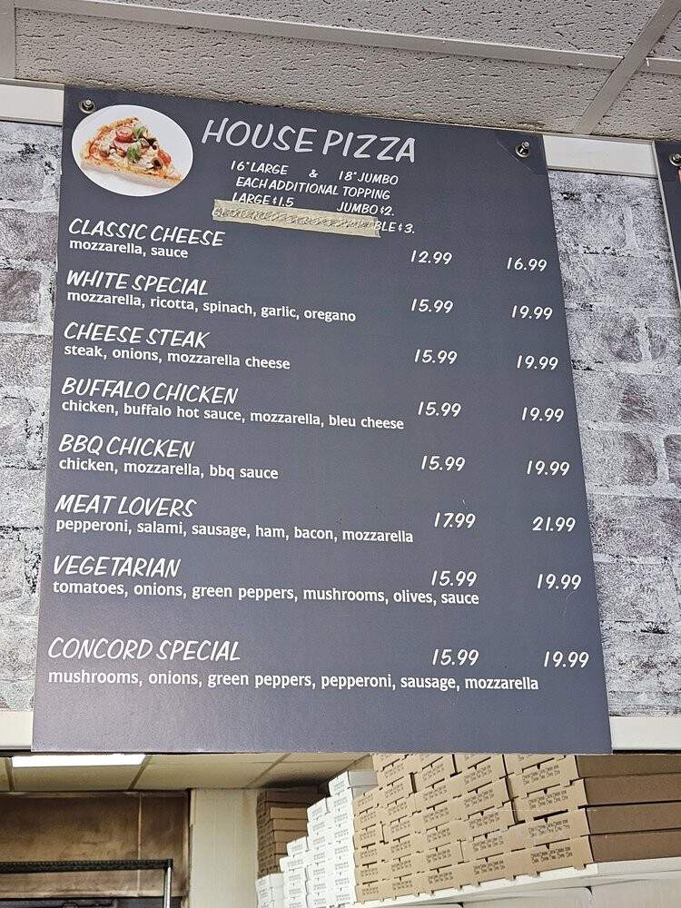 Concord Pike Steak Shop - Chadds Ford, PA menu_pic