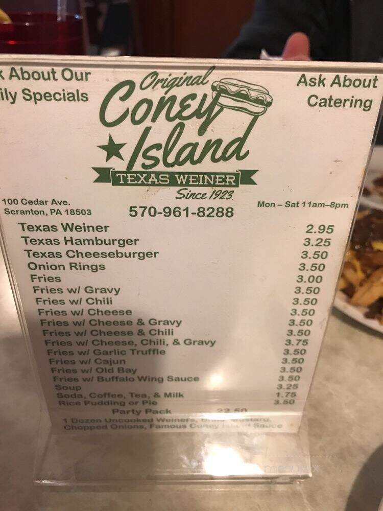 Coney Island Of Scranton - Scranton, PA menu_pic