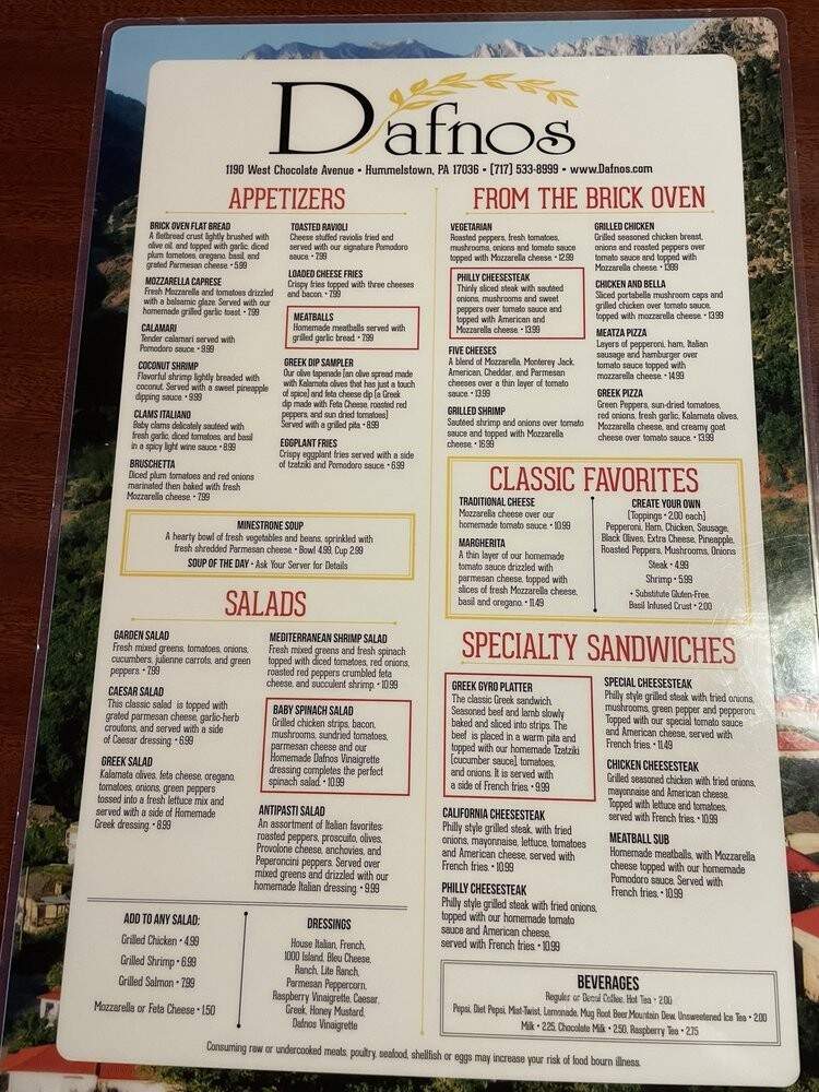 Dafnos Italian Grille - Hummelstown, PA
