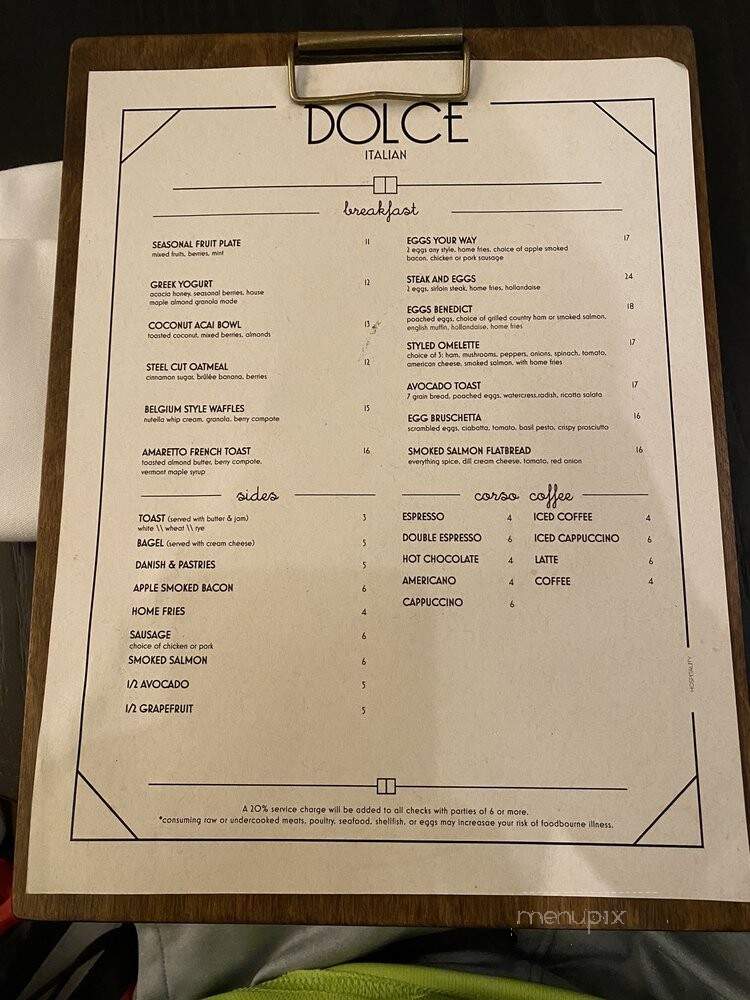 Dolce Carini - Philadelphia, PA menu_pic
