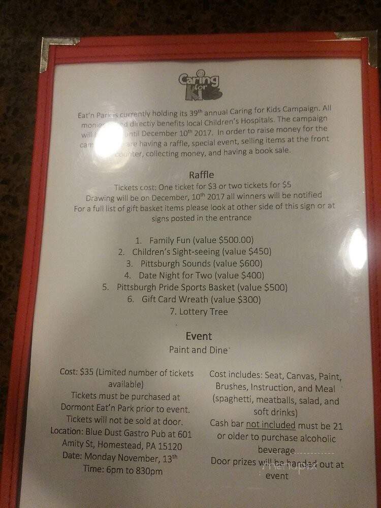 Eat'n Park Restaurant - Pittsburgh, PA menu_pic