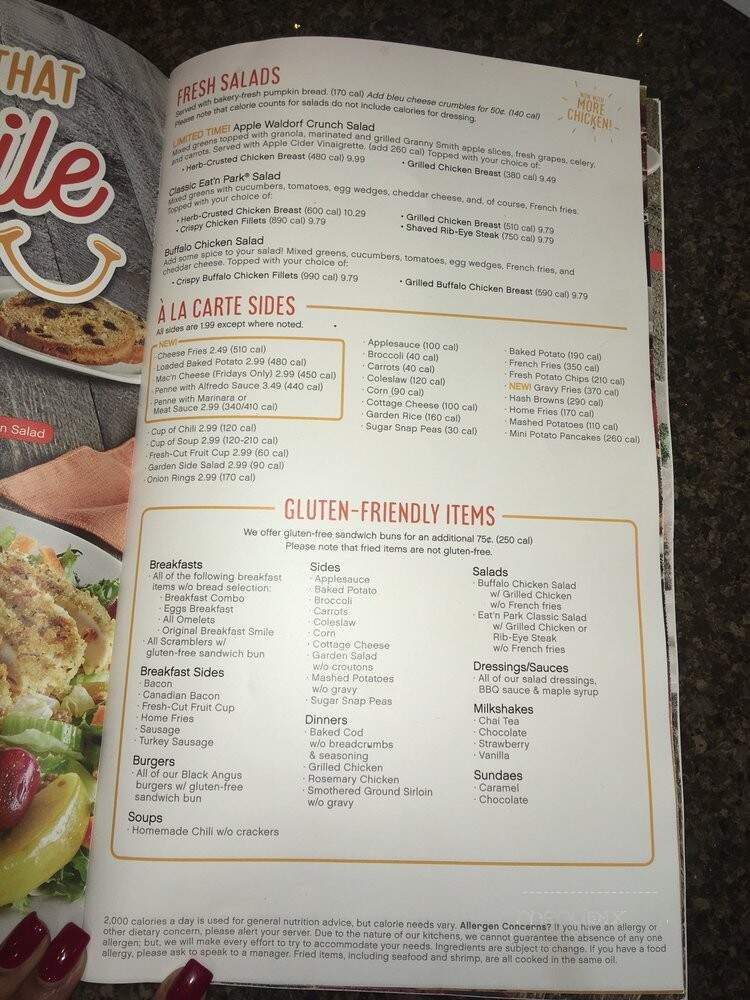 Eat'n Park Restaurant - Clarion, PA menu_pic