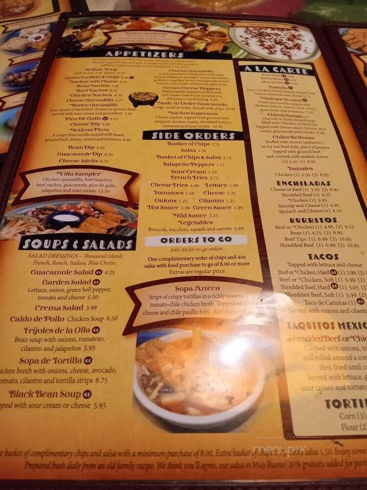 El Rodeo - Mechanicsburg, PA menu_pic