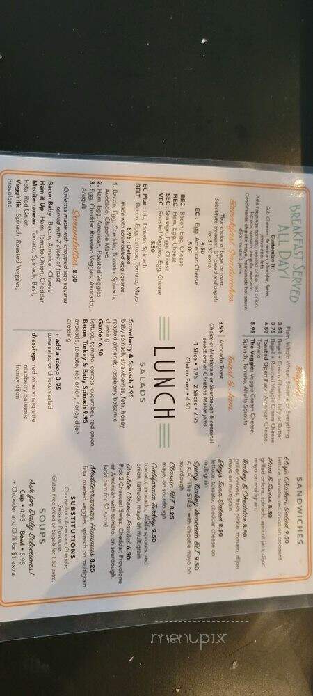 Elcy's Coffee House - Glenside, PA menu_pic