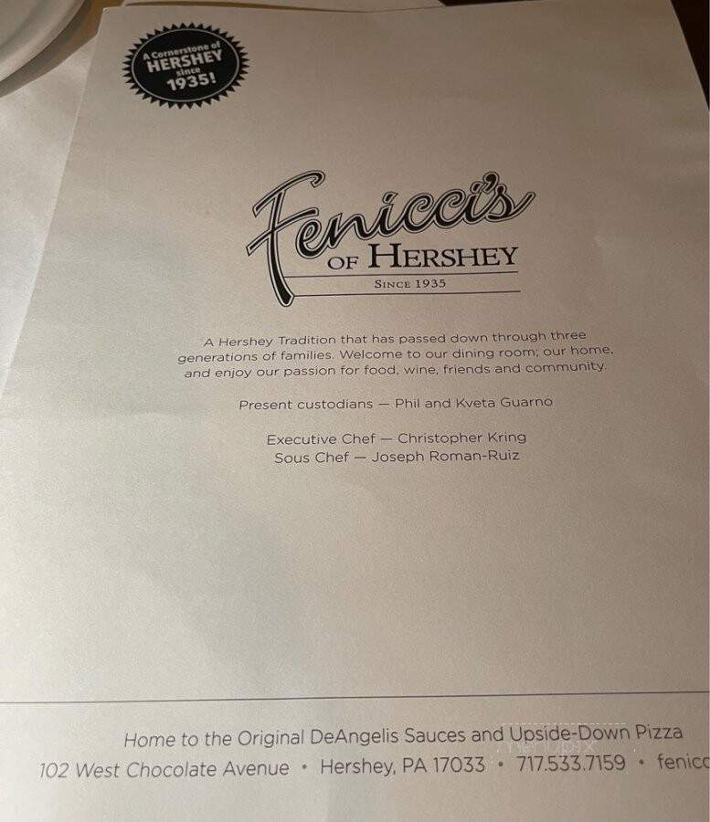 Fenicci's Restaurant - Hershey, PA