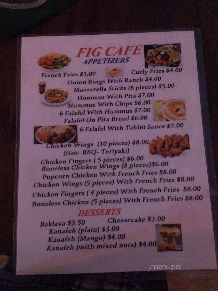 Fig Cafe - Jenkintown, PA menu_pic