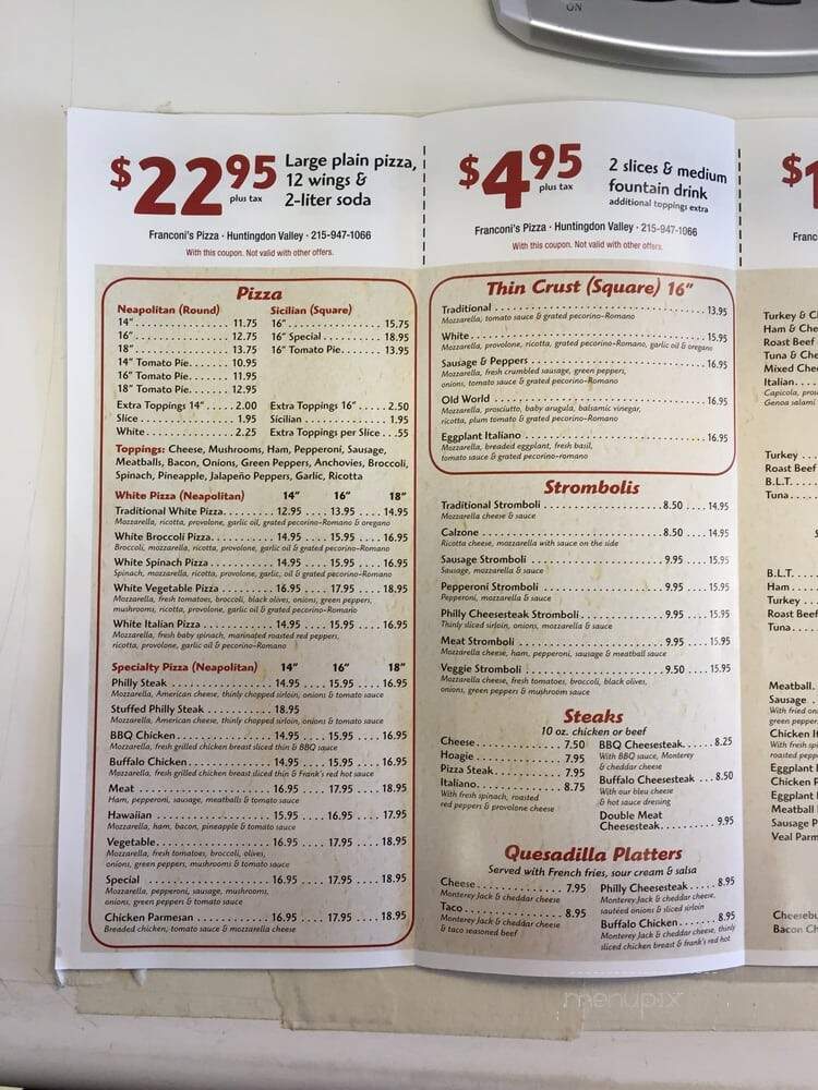 Franconi's Pizza - Huntingdon Valley, PA