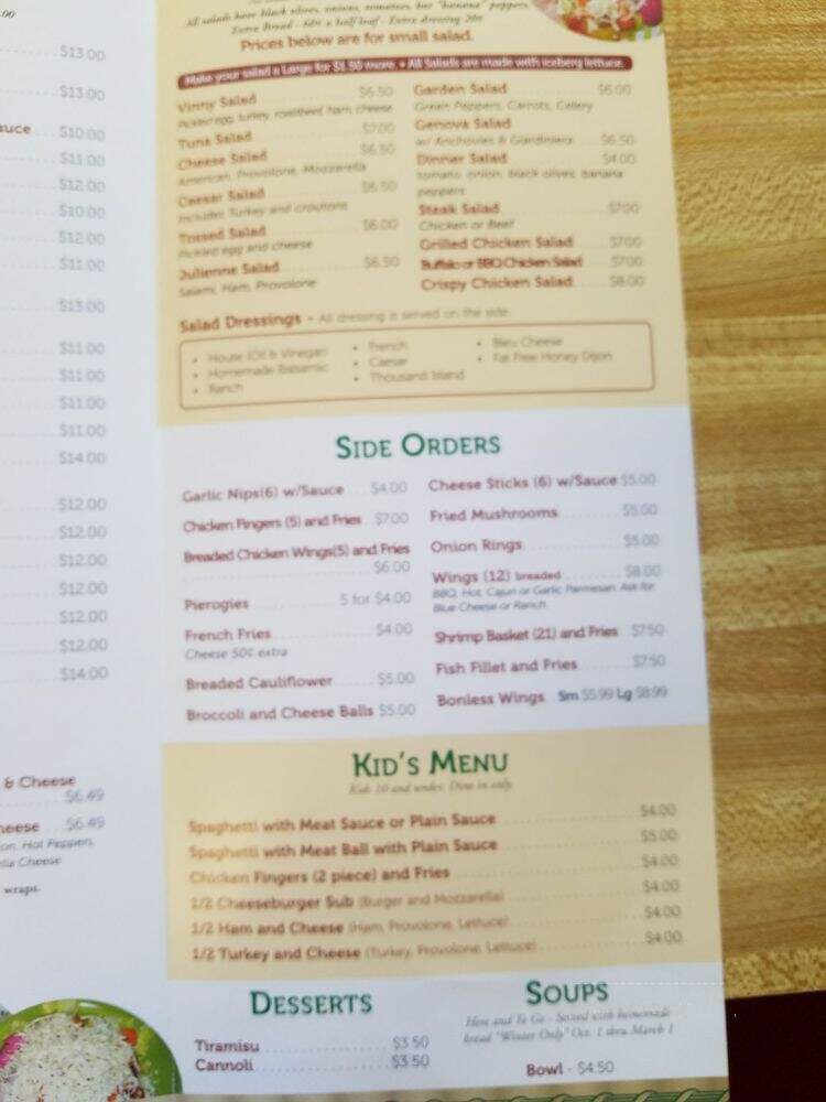 Genova's Pizza - Carlisle, PA menu_pic