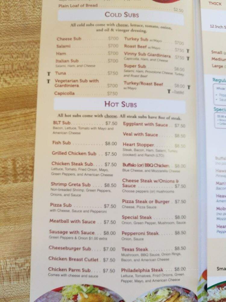 Genova's Pizza - Carlisle, PA menu_pic