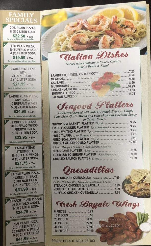 Germantown Pizza - Philadelphia, PA menu_pic