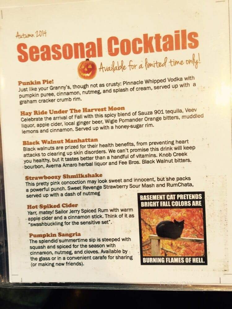 Harris Grill - Pittsburgh, PA menu_pic