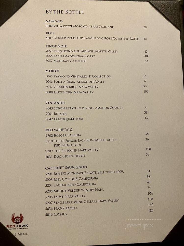 Henry's Ghost Steakhouse - Henryville, PA menu_pic