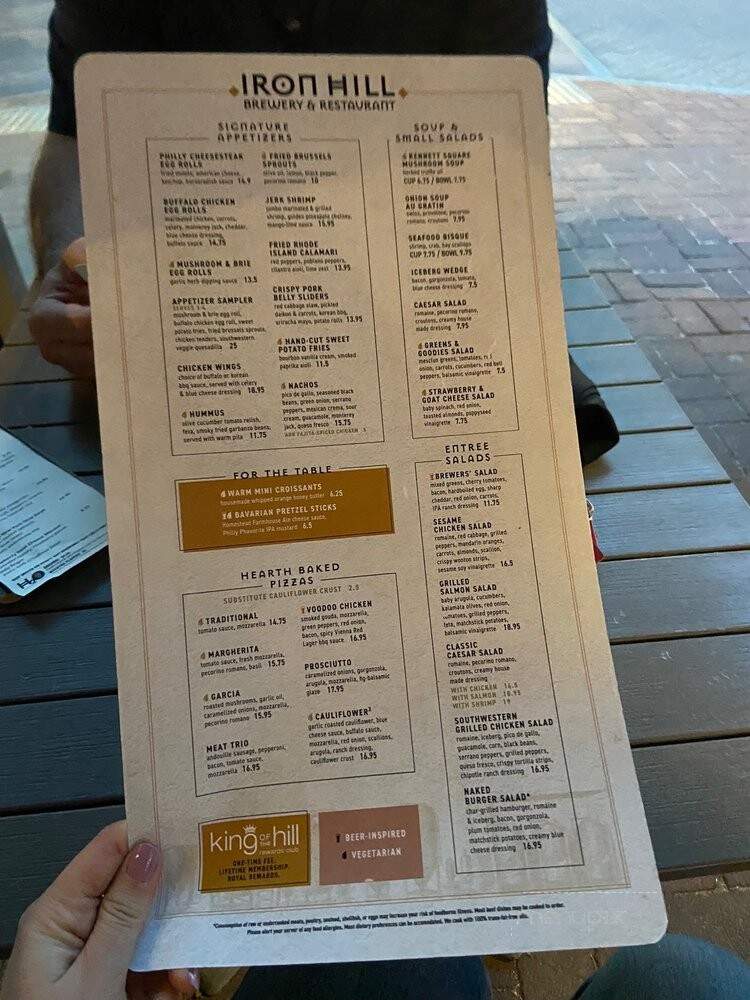 Iron Hill Brewery & Restaurant - West Chester, PA menu_pic