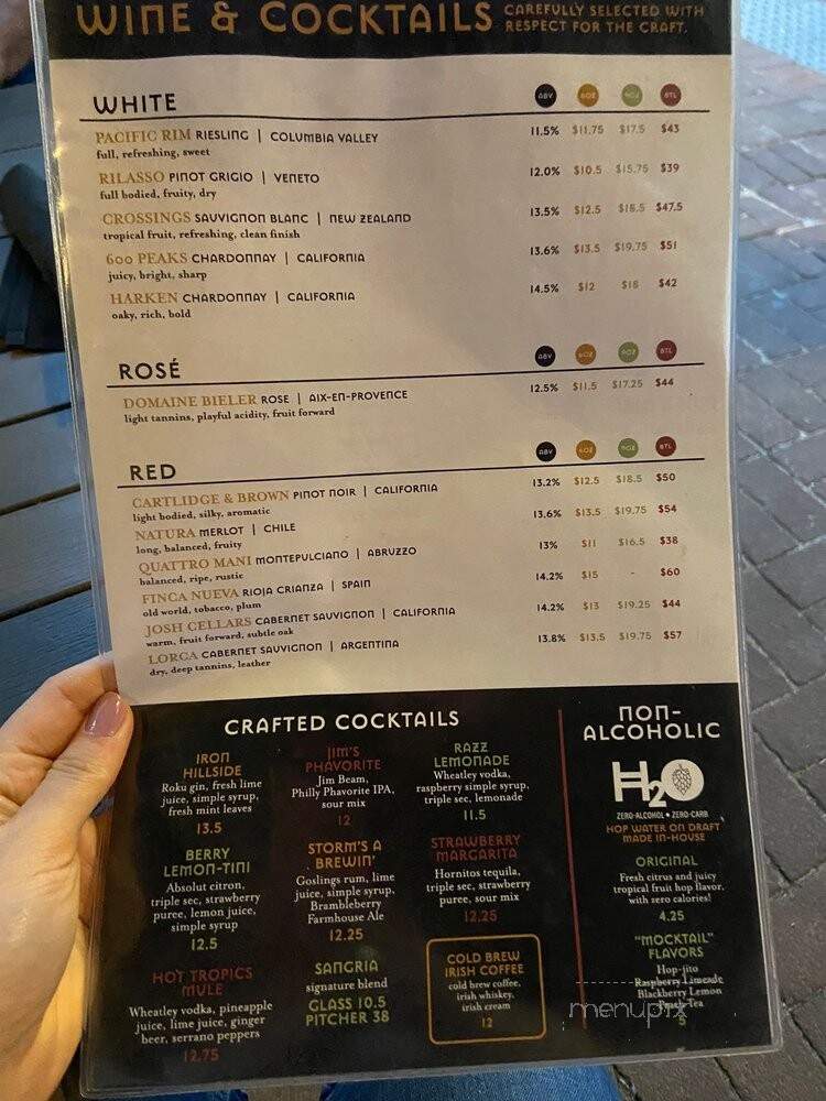 Iron Hill Brewery & Restaurant - West Chester, PA menu_pic