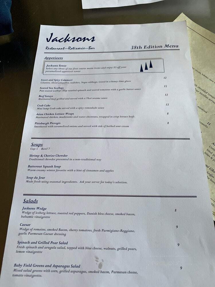 Jacksons Restaurant - Coraopolis, PA