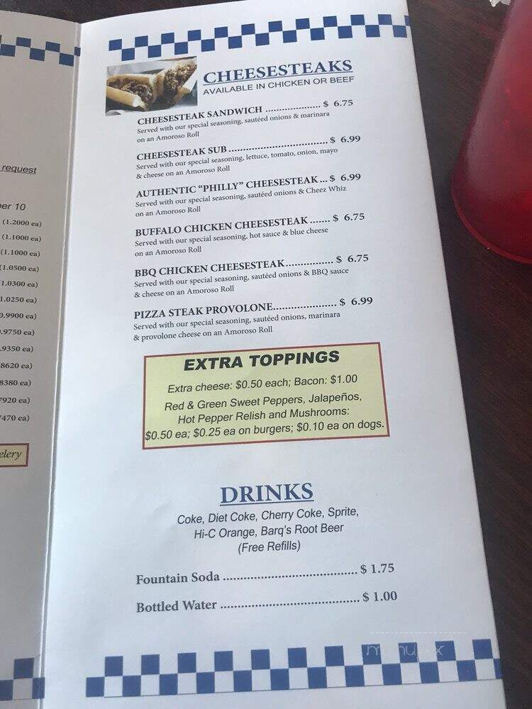 Joe's Famous Wings & Weiners - Leola, PA menu_pic