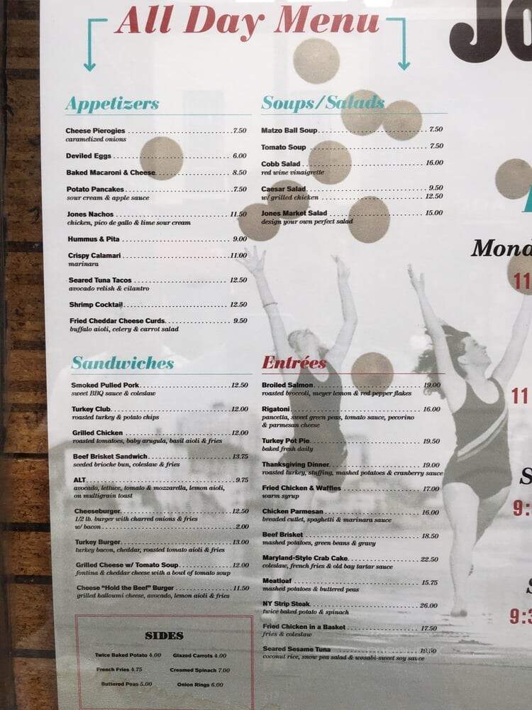 Jones - Philadelphia, PA menu_pic