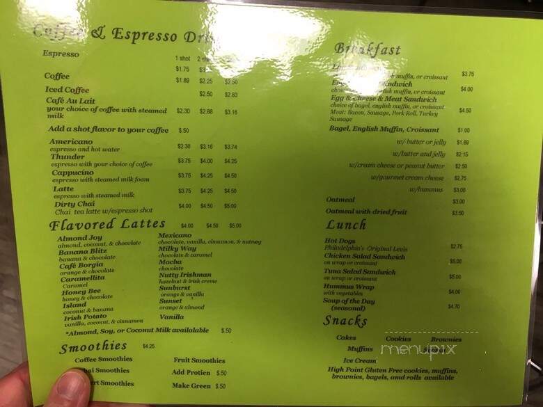 Keswick Coffee - Glenside, PA menu_pic