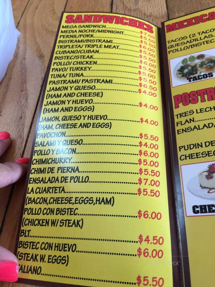 La Casa Del Sandwich - Philadelphia, PA menu_pic