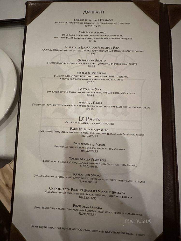 La Famiglia Restaurant - Philadelphia, PA menu_pic