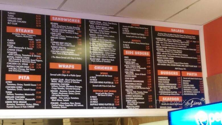 Lima Pizzeria - Springfield, PA menu_pic