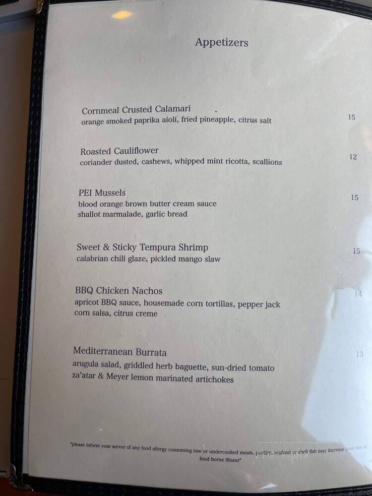 Limeport Hotel - Coopersburg, PA menu_pic