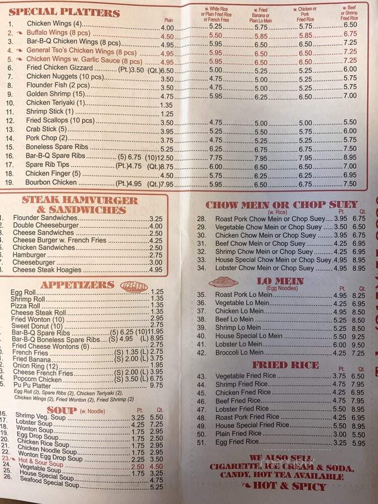 Lin Garden - Philadelphia, PA menu_pic