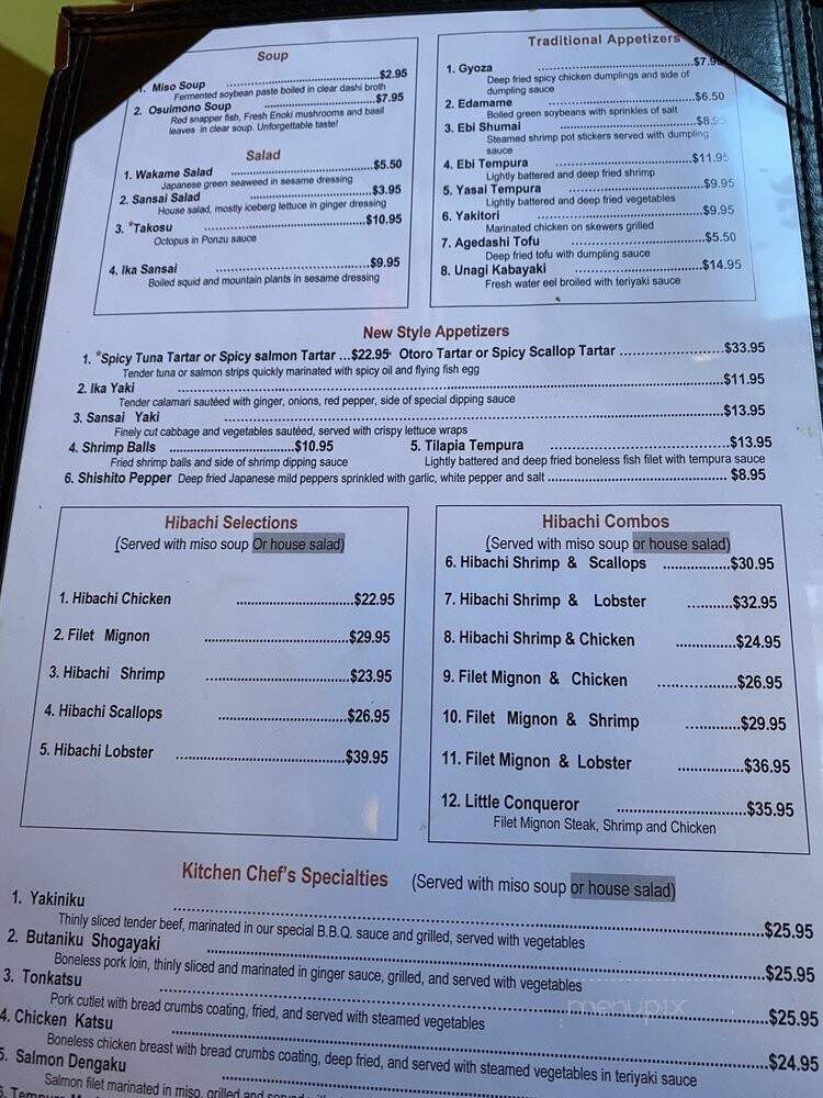 Little Tokyo - Pittsburgh, PA menu_pic