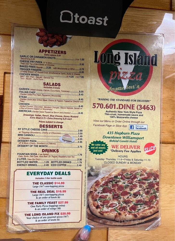 Long Island Pizza - Williamsport, PA