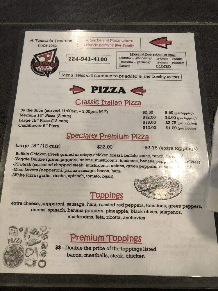 Lorenzo Italian Pizza - McMurray, PA