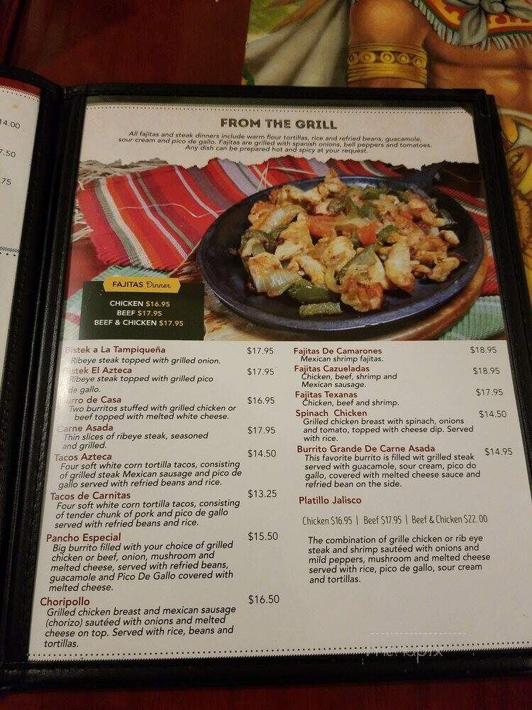 Los Aztecas - Pottstown, PA menu_pic