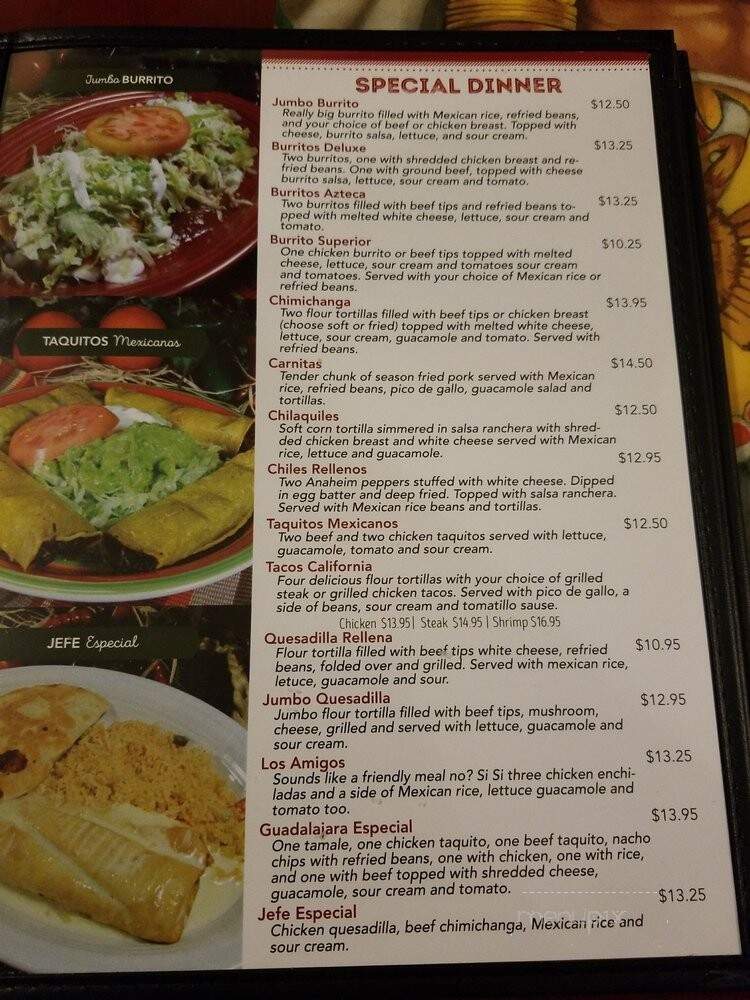 Los Aztecas - Pottstown, PA menu_pic