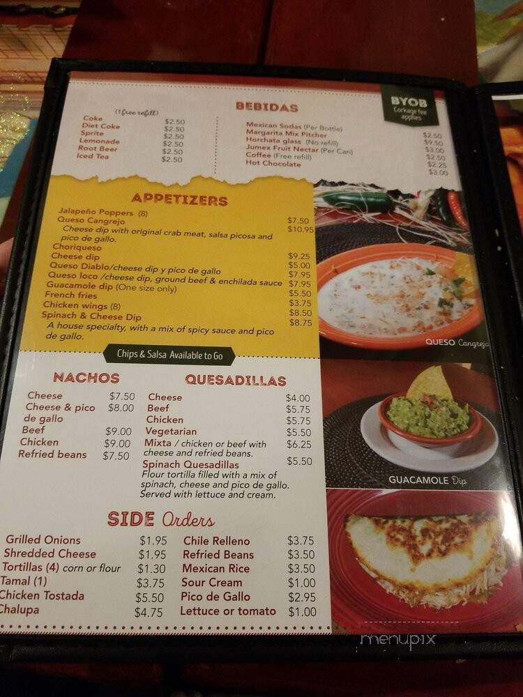 Los Aztecas - Pottstown, PA menu_pic