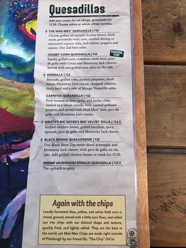 Mad Mex - State College, PA menu_pic