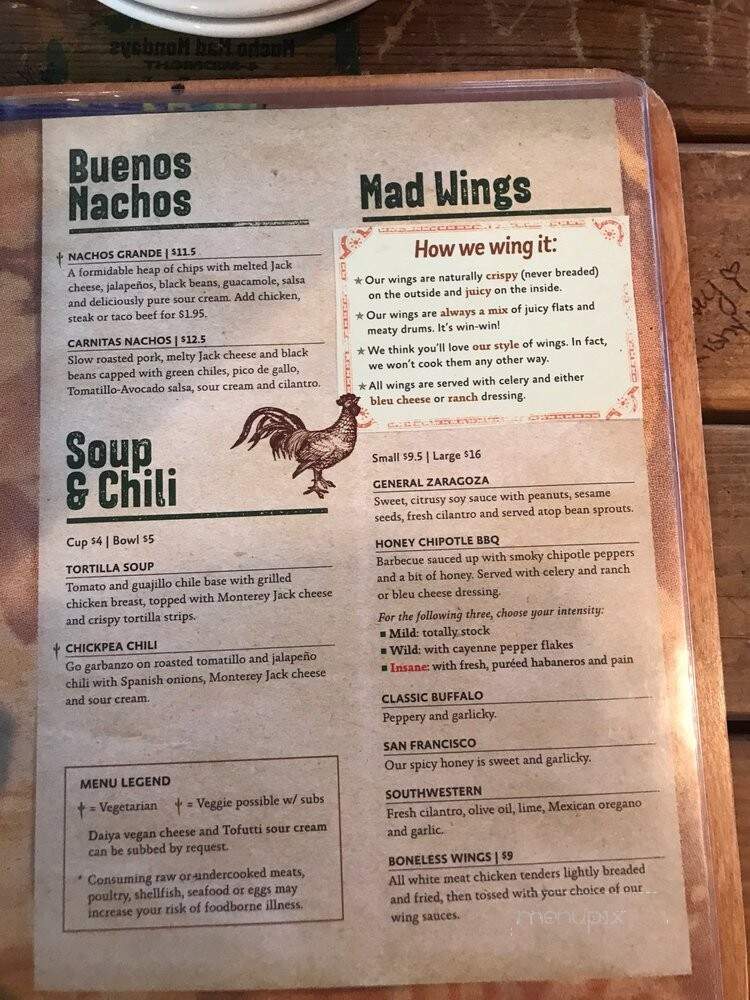 Mad Mex - State College, PA menu_pic