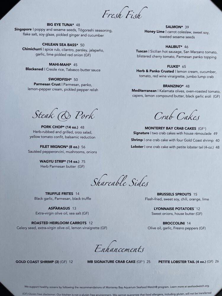 Monterey Bay Fish Grotto - Pittsburgh, PA menu_pic