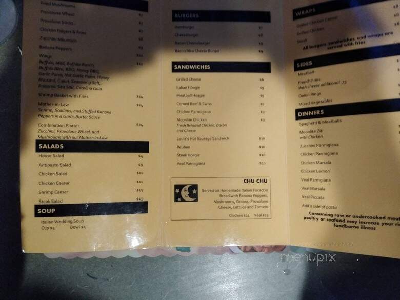 Moonlite Cafe - Pittsburgh, PA menu_pic