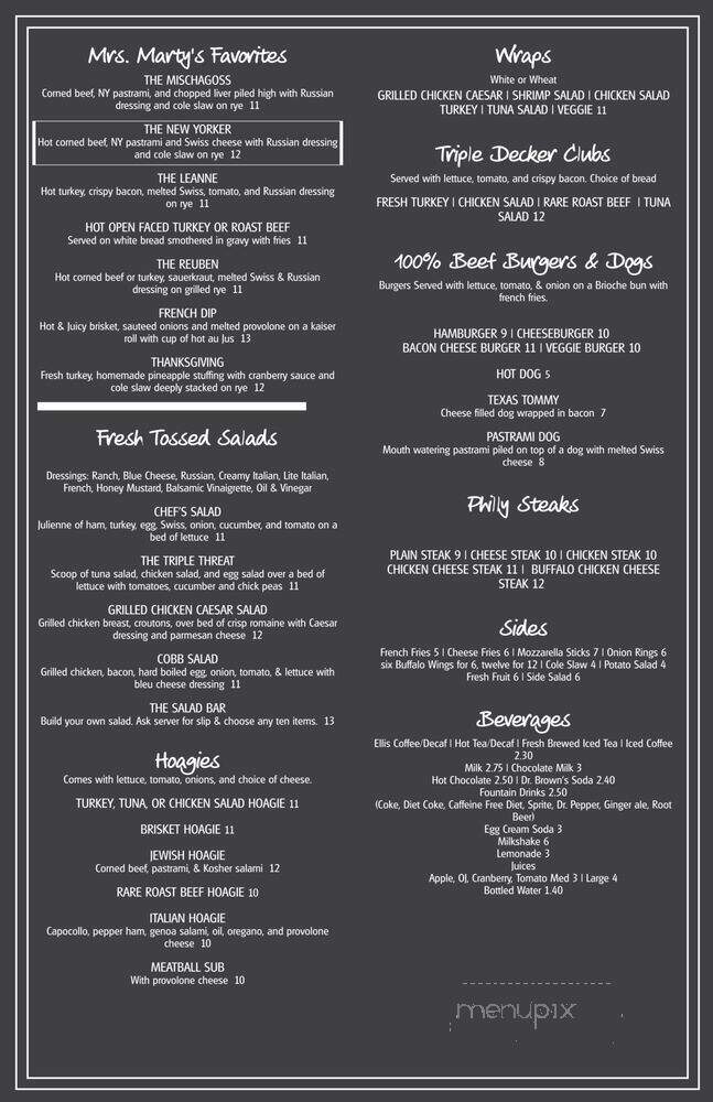 Mrs Marty's Deli - Broomall, PA menu_pic