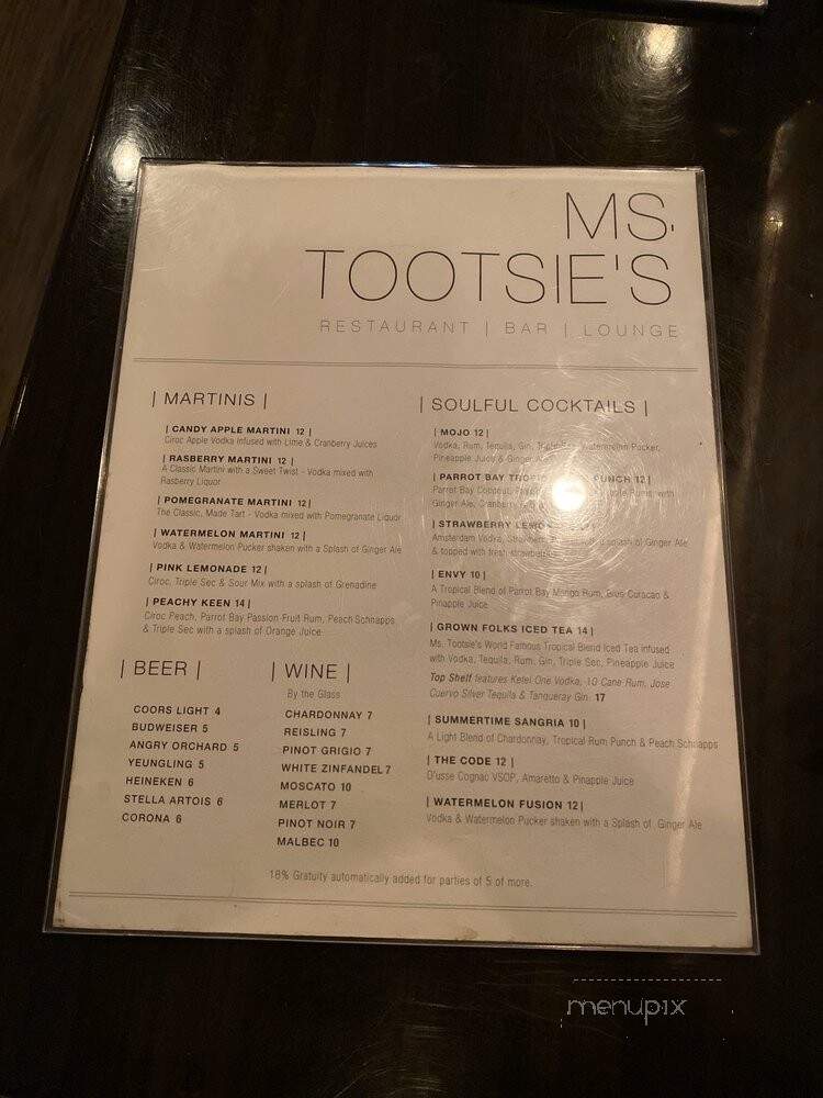 Ms Tootsies Soul Food Cafe - Philadelphia, PA menu_pic