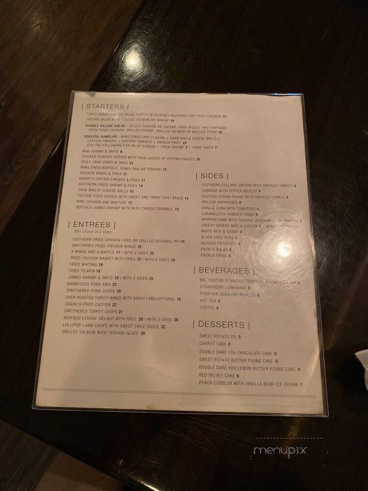 Ms Tootsies Soul Food Cafe - Philadelphia, PA menu_pic